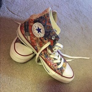 Converse "Southwestern Stripe" Floral High-Tops