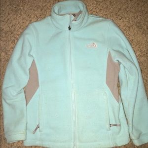 Blue Fleece North Face Jacket