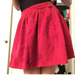 BDG Magenta Corduroy Skirt (Urban)