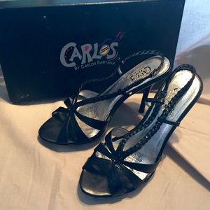 CarlosSantana Black Braided Sandal