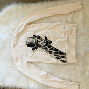 Cream long sleeve lightweight sweater
