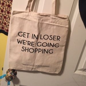 Showpo "get in loser we're going shopping" bag