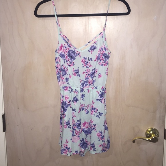 Baby blue romper or cover up