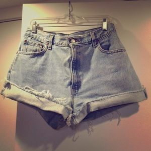 Denim shorts