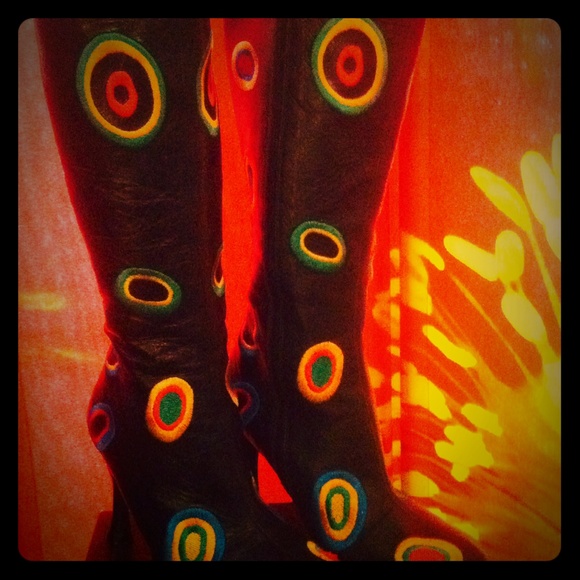 Paloma Barcelo Leather Vintage Boots