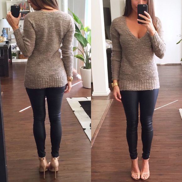 SOLD Taupe Sweater - Picture 3 of 3