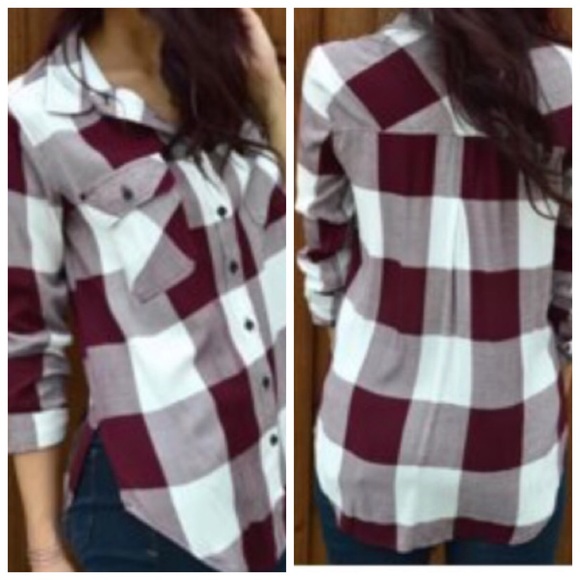 Tops - SALE!!🆕Long Sleeve Plaid Shirt