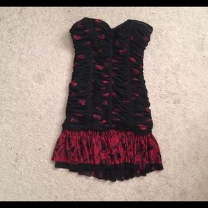 Bebe strapless mini dress