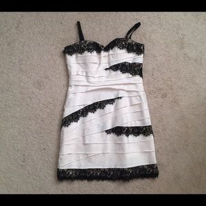 Skinny-strap Bebe dress