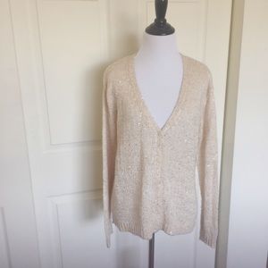 ✨sparkle dusty rose drapey cardigan pink sequins