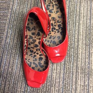 ❌❌❌RESERVED❌❌❌Jessica Simpson Red Shoes