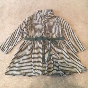 Grey striped jacket (ties in front)