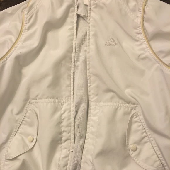 white adidas jacket