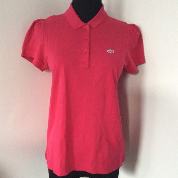 Authentic Lacoste Puff Sleeve Polo