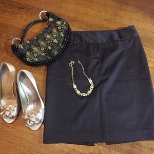 Reserved! Brown Express pencil skirt size 8 fully