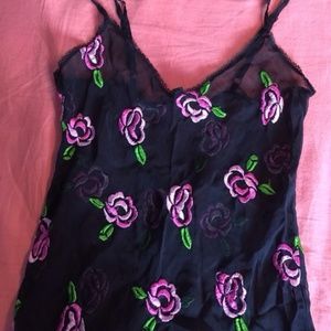 Beautiful embroidered Betsey Johnson rise dress