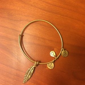 Feather Alex and Ani bracelet