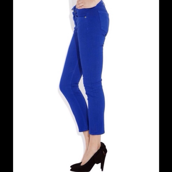 Paige Cobalt Blue Skinny Jeans