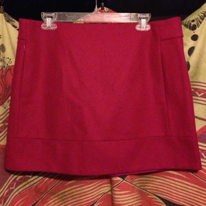 Jcrew pink wool mini skirt
