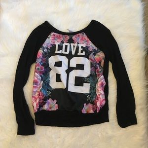 Black knit sweater