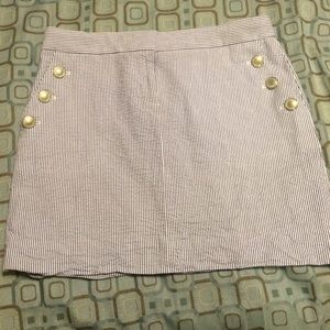 J.crew seersucker skirt