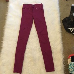 Purple jeggings