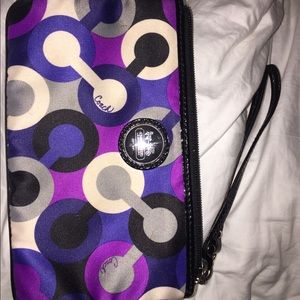 Barely worn authentic coach wristlet