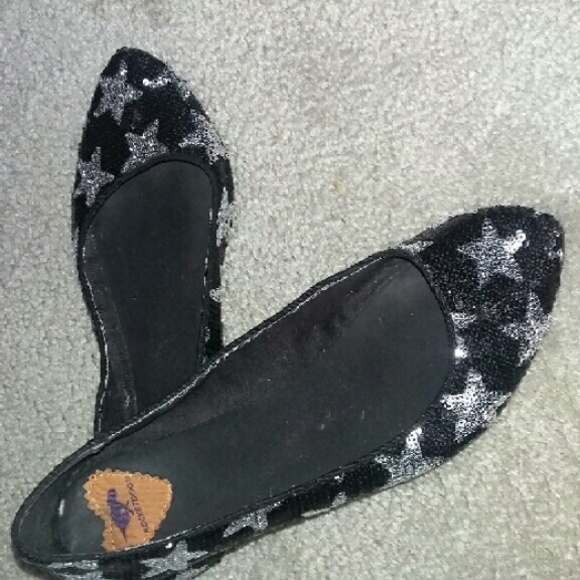 sparkly stars flats