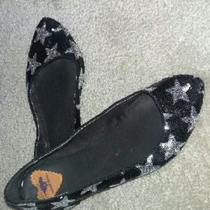 sparkly stars flats