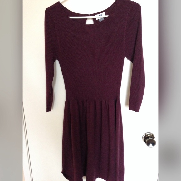 Burgandy warm dress