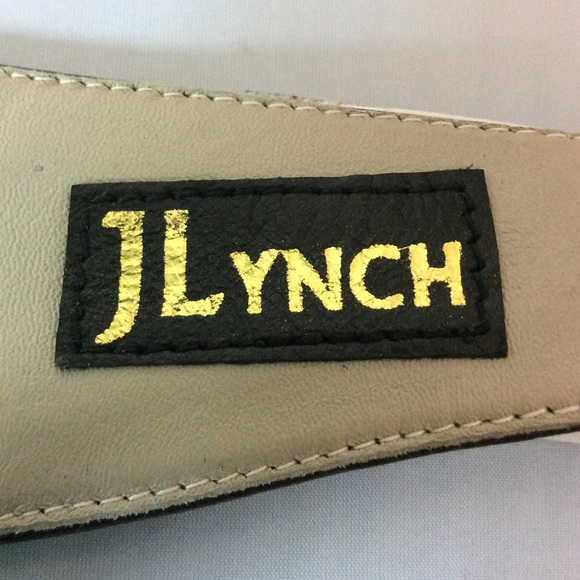 JLynch Brown With Gold Trim Watersnake Belt
