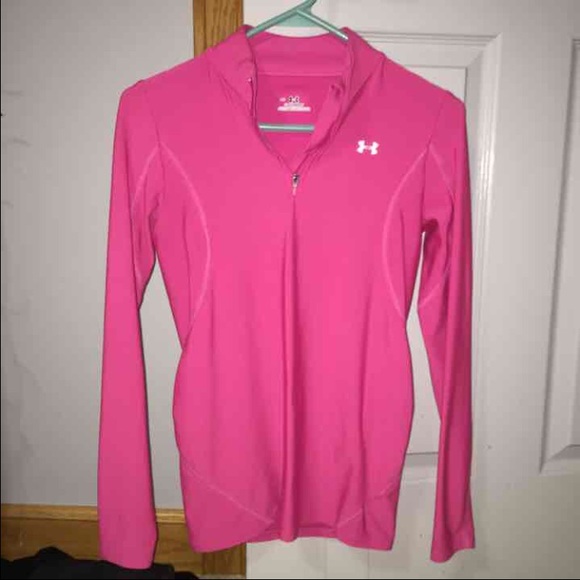 Pink Under Armour half zip