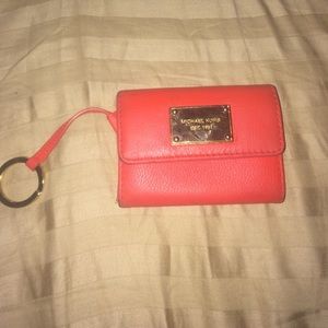 Red Michael KORS wallet