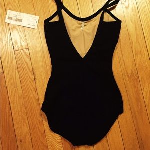 Eurotard dance leotard - black large