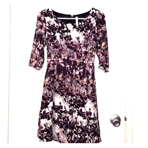 Purple Floral Dress