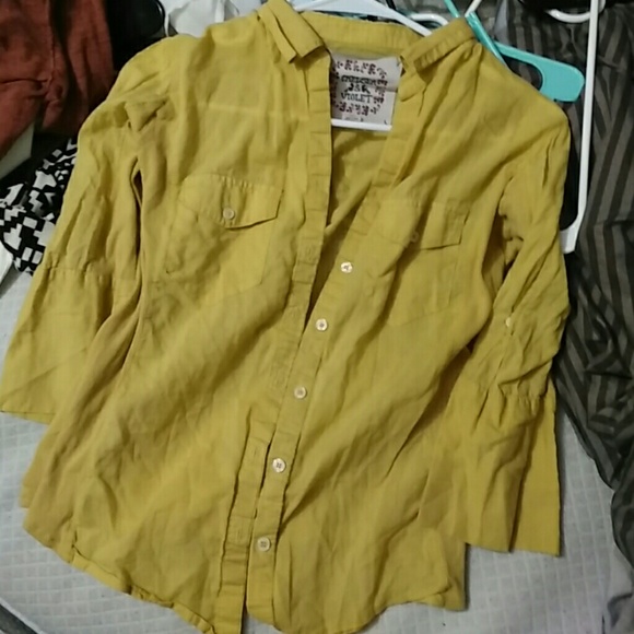 Mustard yellow shirt