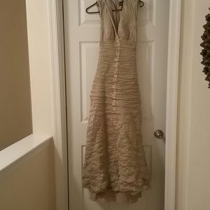 Nicole Miller golden dress