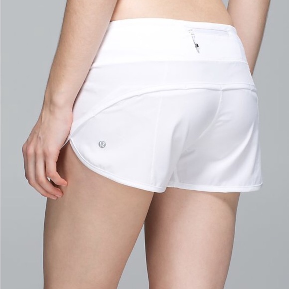 white lulu shorts