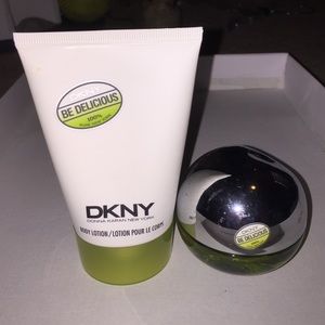 DKNY Be Delicious lotion and perfume