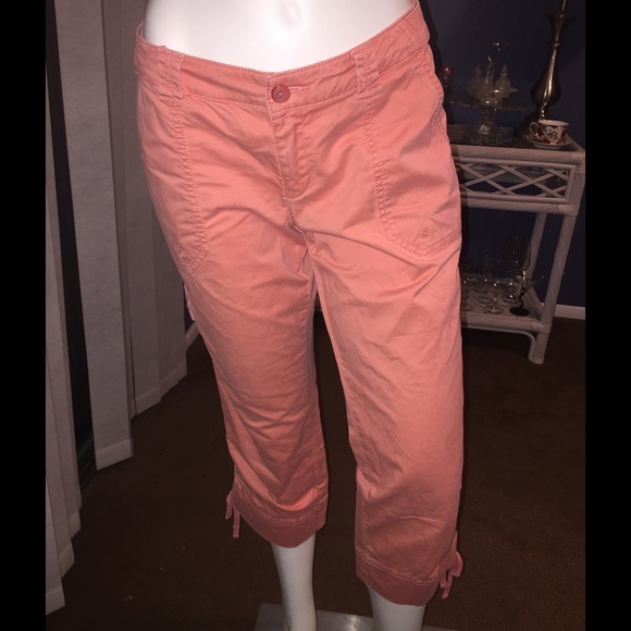 Hei Hei Anthropologie (8) Capri pants peach 8 Med
