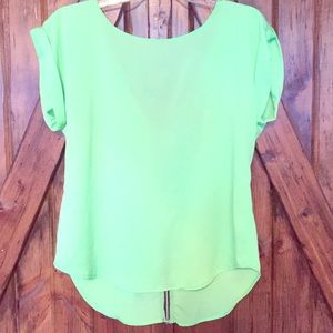 Neon green shirt