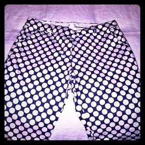J. Crew polka dot cafe capris