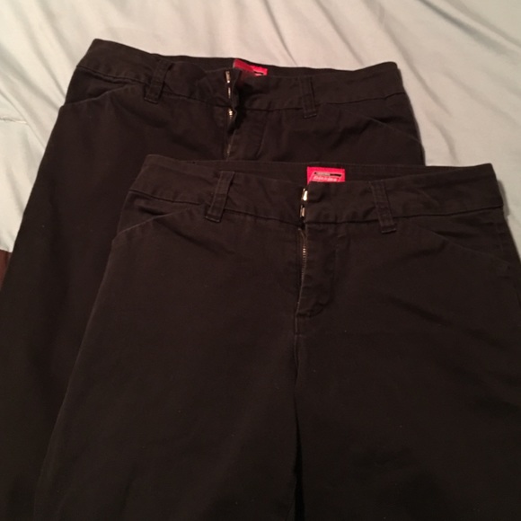 2 pairs of black work pants