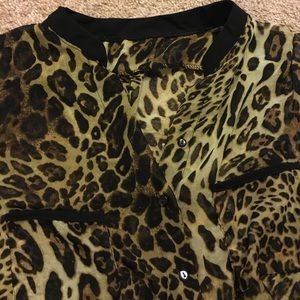 Leopard print blouse