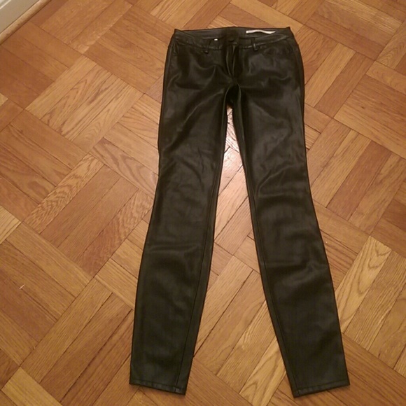 Zara faux leather skinny trousers XS