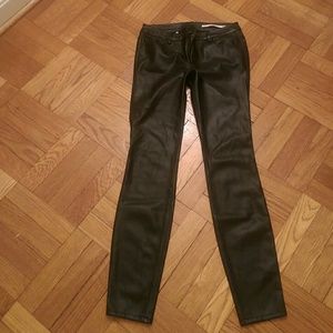 Zara faux leather skinny trousers XS