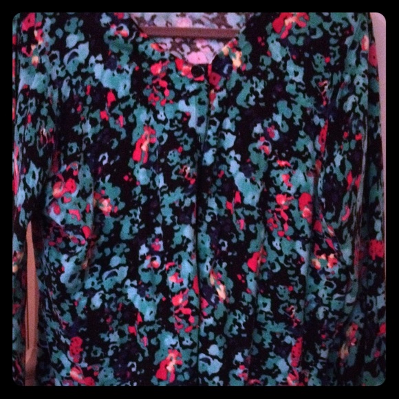Mod floral cardigan