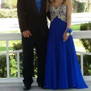 Size 4 royal blue prom dress