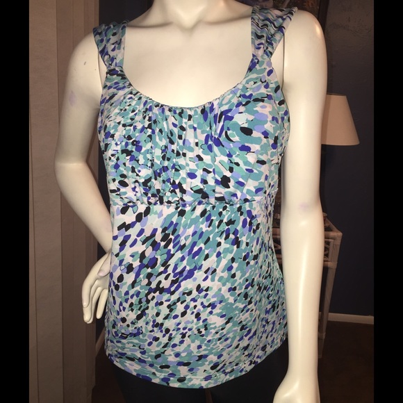 White House Black Market (M) Tank Top Blue Medium!