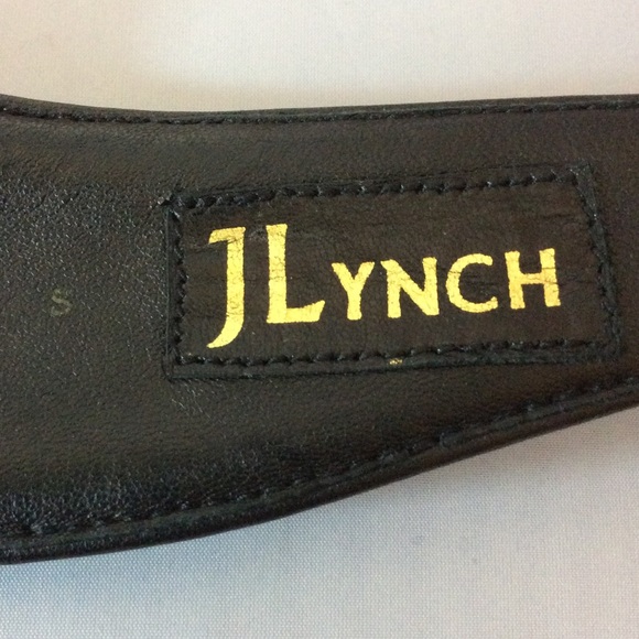 JLynch Black With Gold Trim Watersnake Belt main image 4